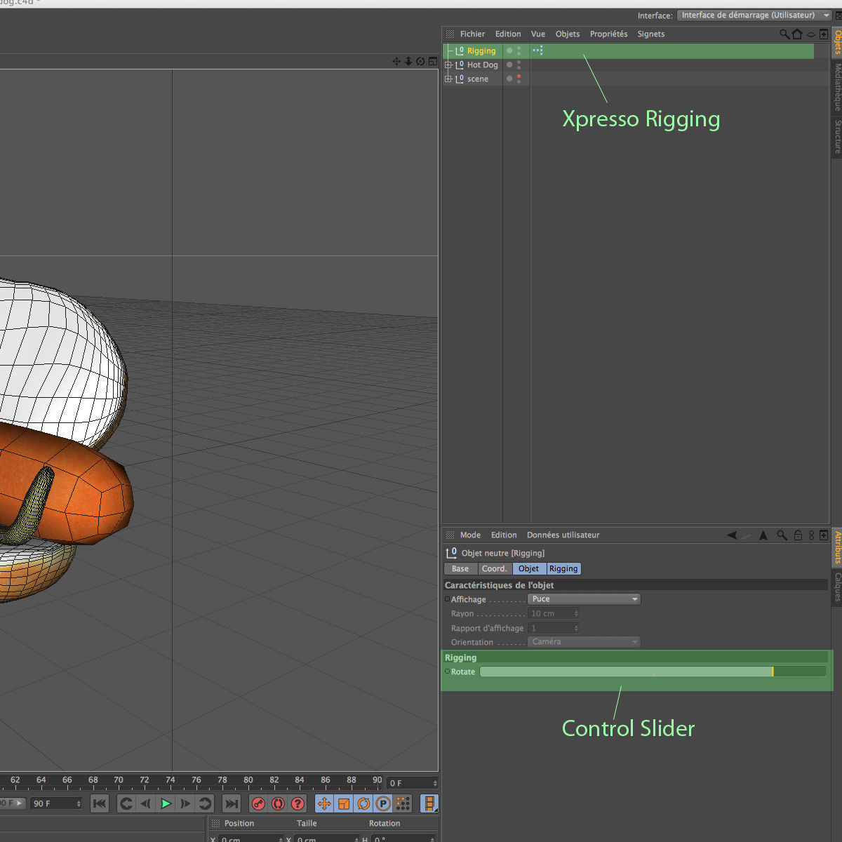 Hotdog with mustard 3D model_10