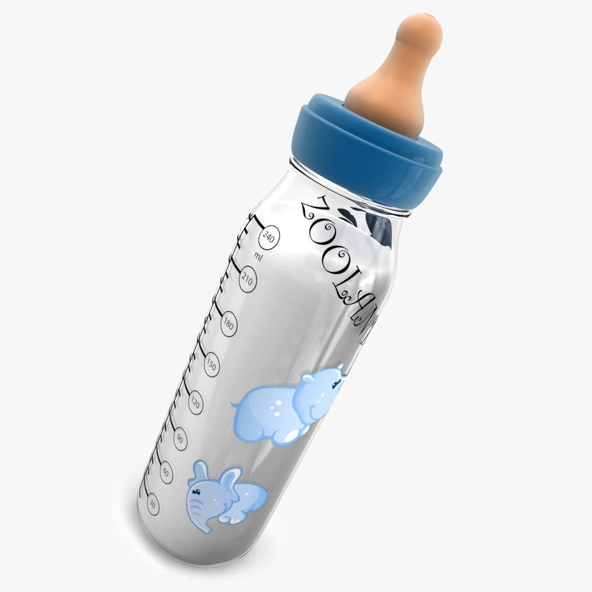 Baby bottle 3D model_11
