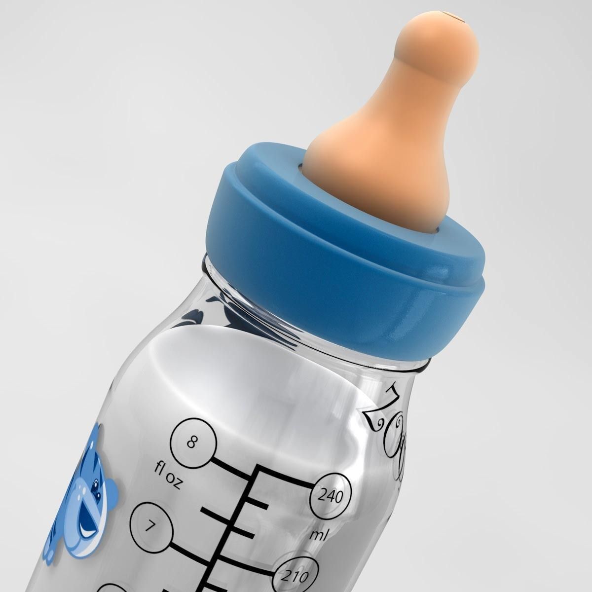 Baby bottle 3D model_7