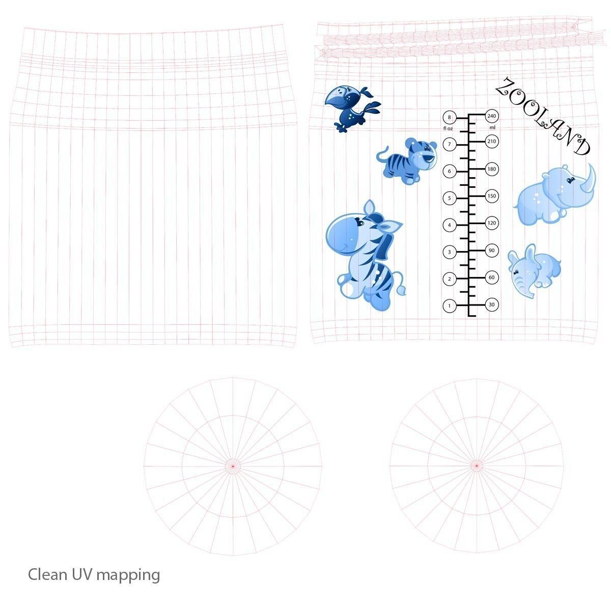 Baby bottle 3D model_12