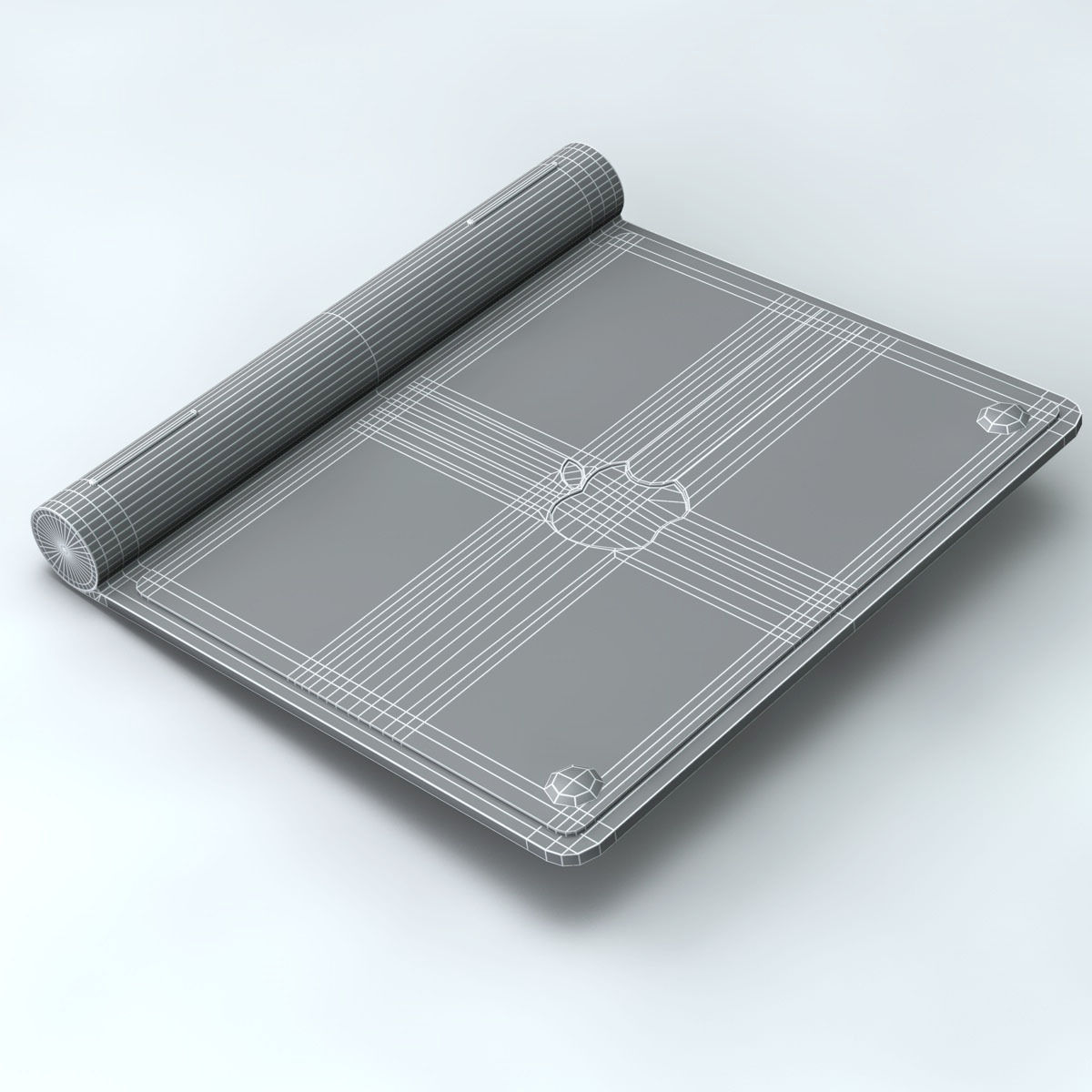 Trackpad mouse pad 3D model_5
