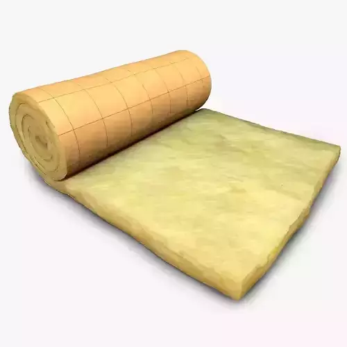 Insulation piece of paper with grid 3D model