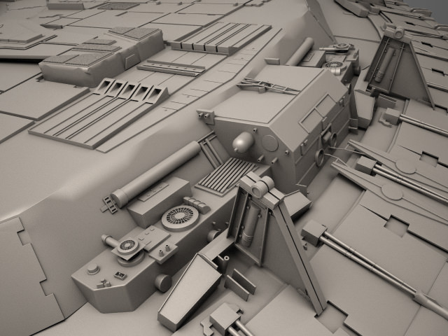 Millenium Falcon Space Ship Star Wars 1 3D model_14