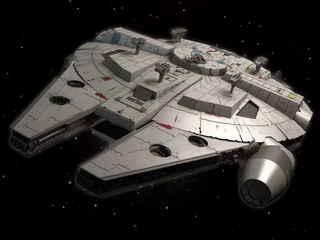 Millenium Falcon Space Ship Star Wars 1 3D model_0