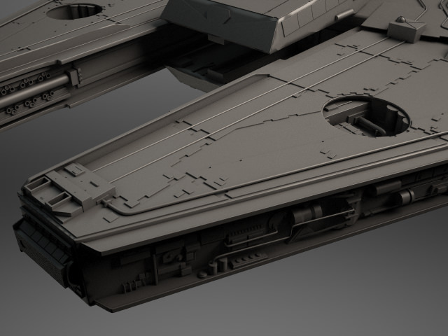 Millenium Falcon Space Ship Star Wars 1 3D model_11