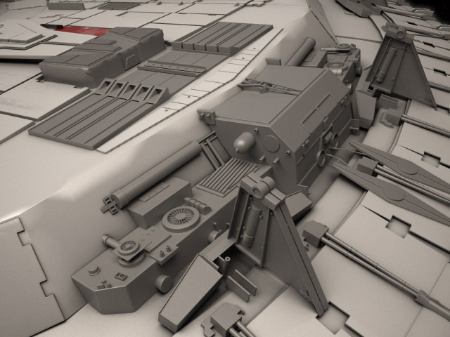 Millenium Falcon Space Ship Star Wars 1 3D model_16