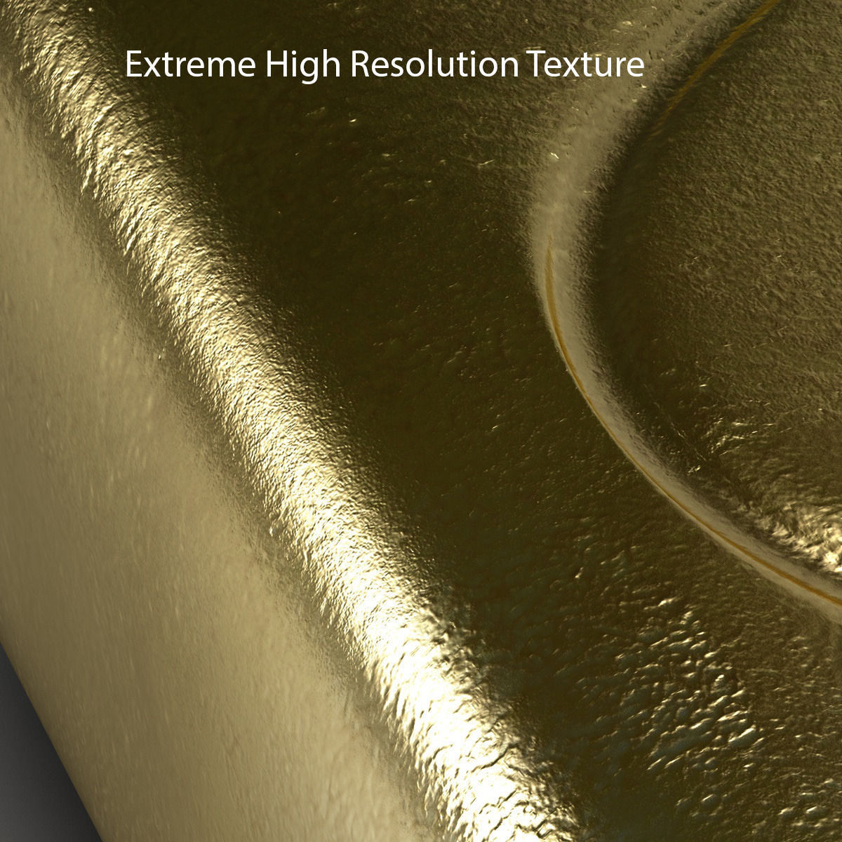Realistic Gold bar 3D model_4