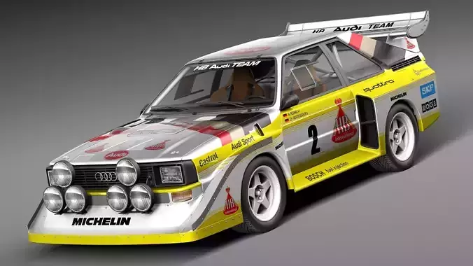 Audi Sport Quattro S1 E2 3D model Audi Sport Quattro S1 E2 3D model