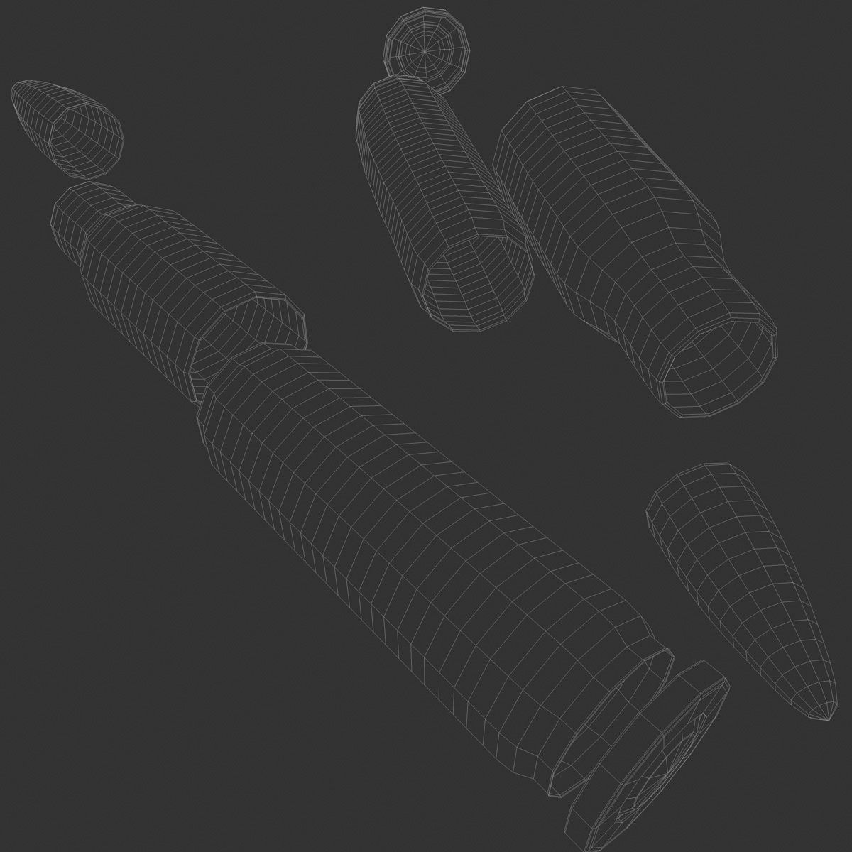 Gun Bullet 3D model_4