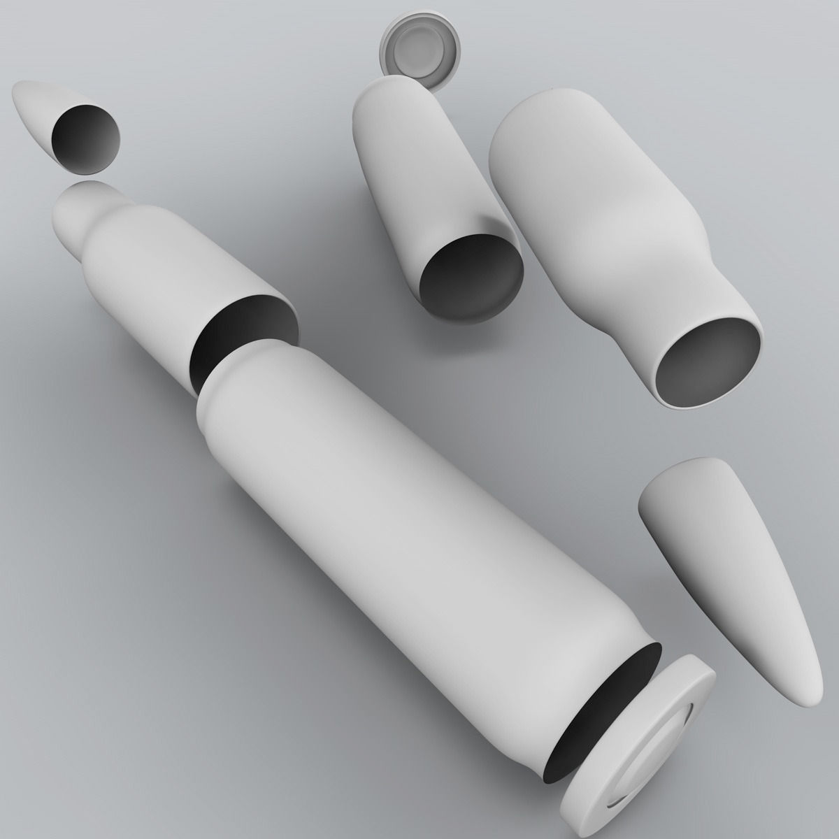 Gun Bullet 3D model_9
