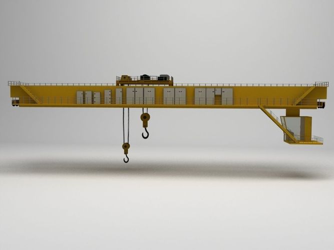 Overhead Crane 3D Model .max .obj .3ds .c4d .lwo .lw .lws .ma .mb