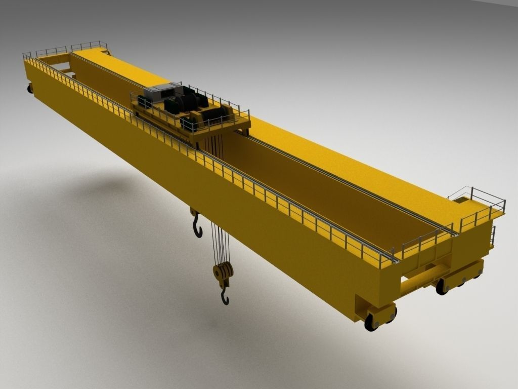 Overhead Crane 3D Model .max .obj .3ds .c4d .lwo .lw .lws .ma .mb