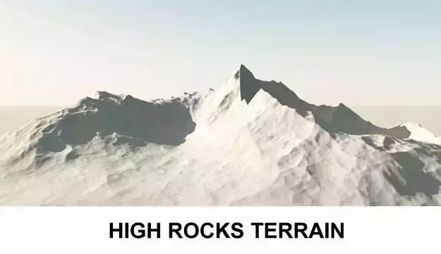 3d Terrain High Rocks