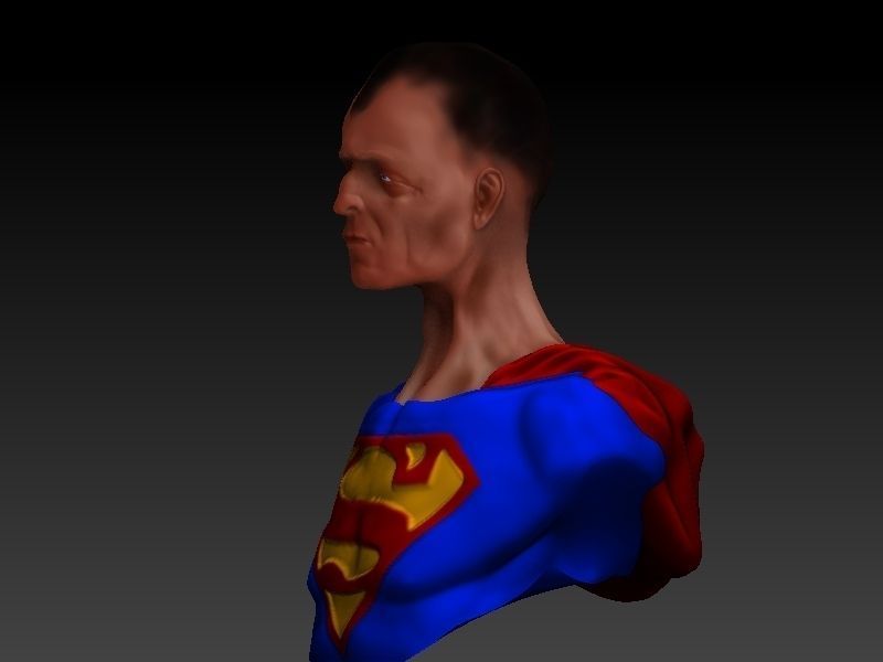 uncle superman 3D model_1