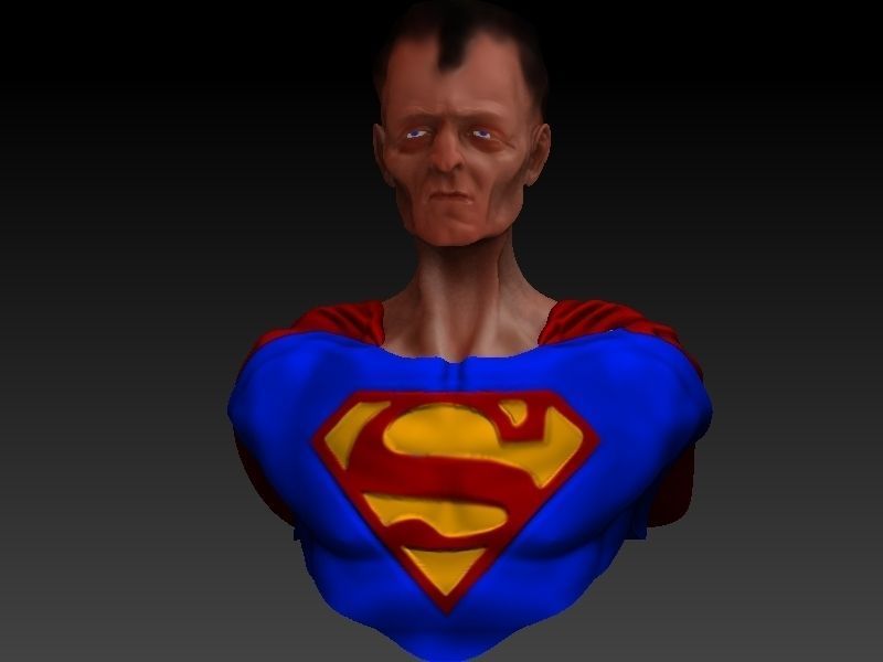 uncle superman 3D model_2