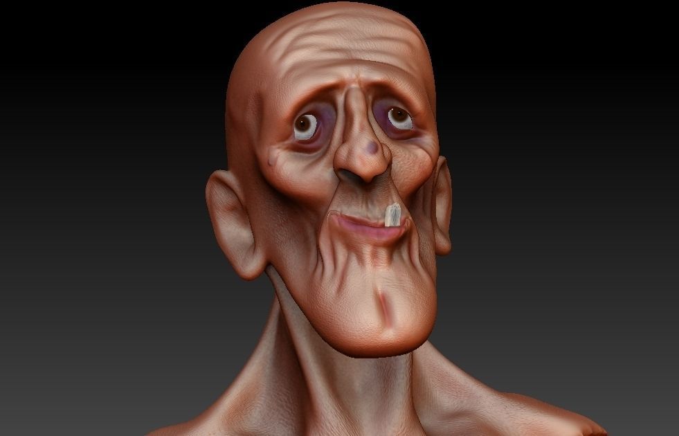 the old man 3D model_3