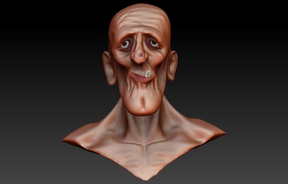 the old man 3D model_2