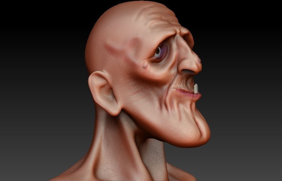 the old man 3D model_1