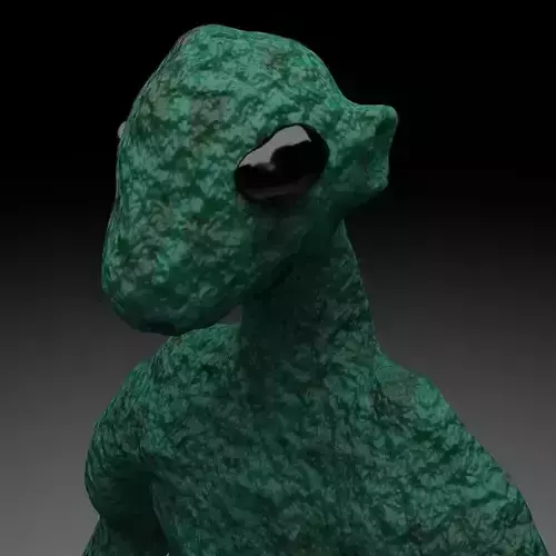 Alien Reptile 1 - Material d Free low-poly 3D model