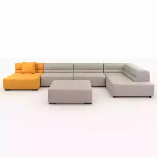 Tufty Time sofa by bb Italia 3D model