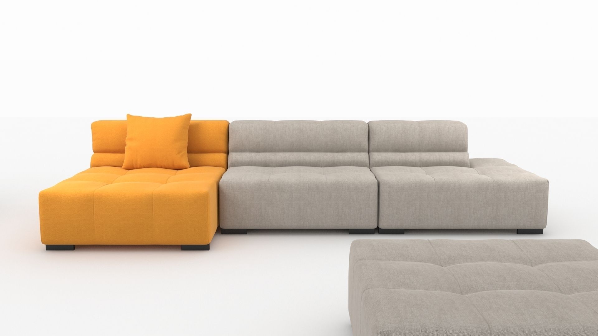 Tufty Time sofa by bb Italia 3D model_1