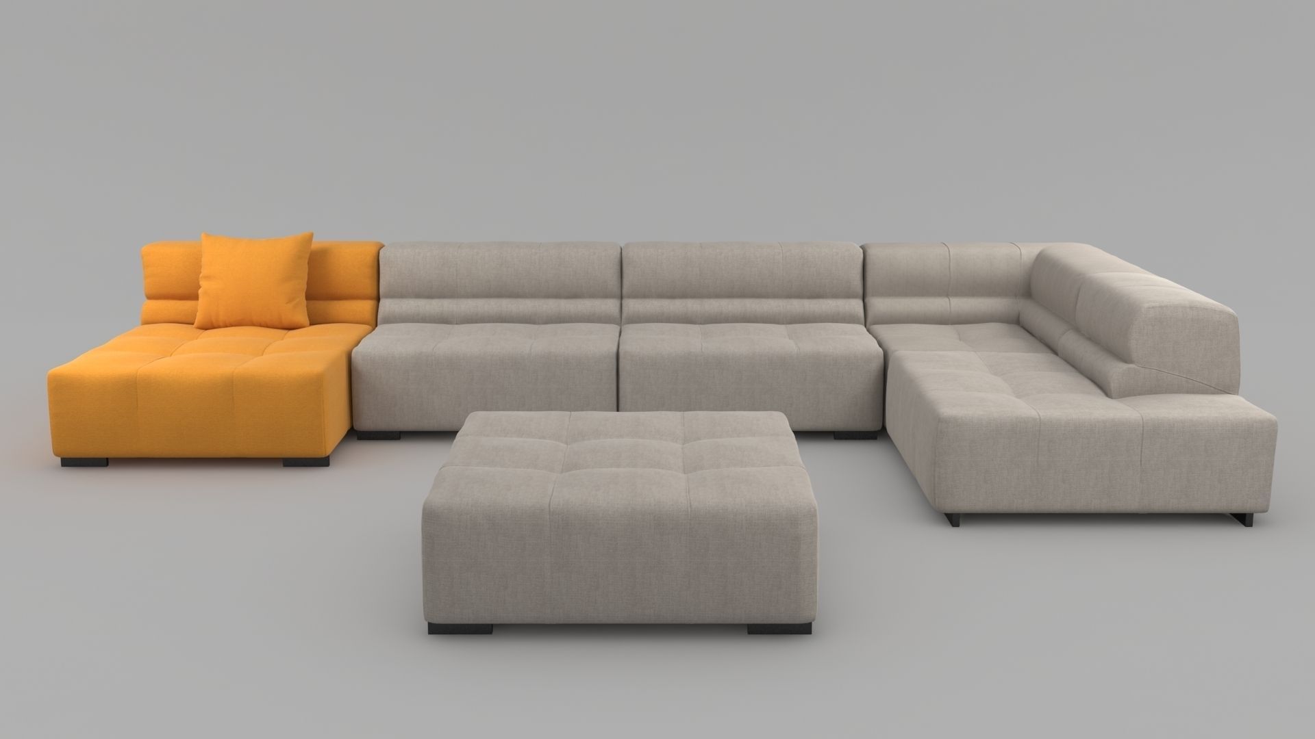 Tufty Time sofa by bb Italia 3D model_4