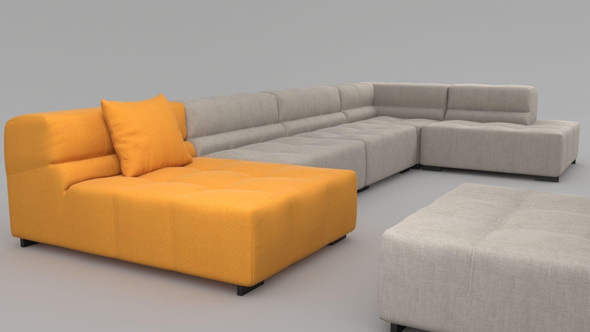 Tufty Time sofa by bb Italia 3D model_6