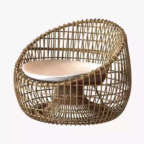 Cane Line Nest lounge chair 3D model