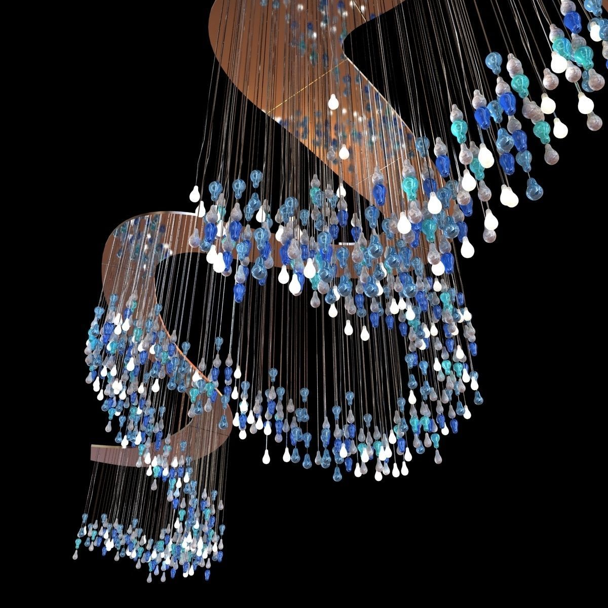 lasvit bespoke installation Light Twister 3D model_4