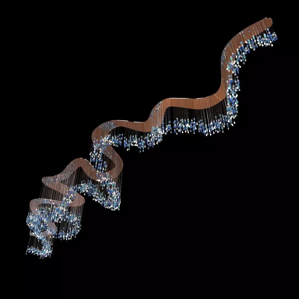 lasvit bespoke installation Light Twister 3D model_0