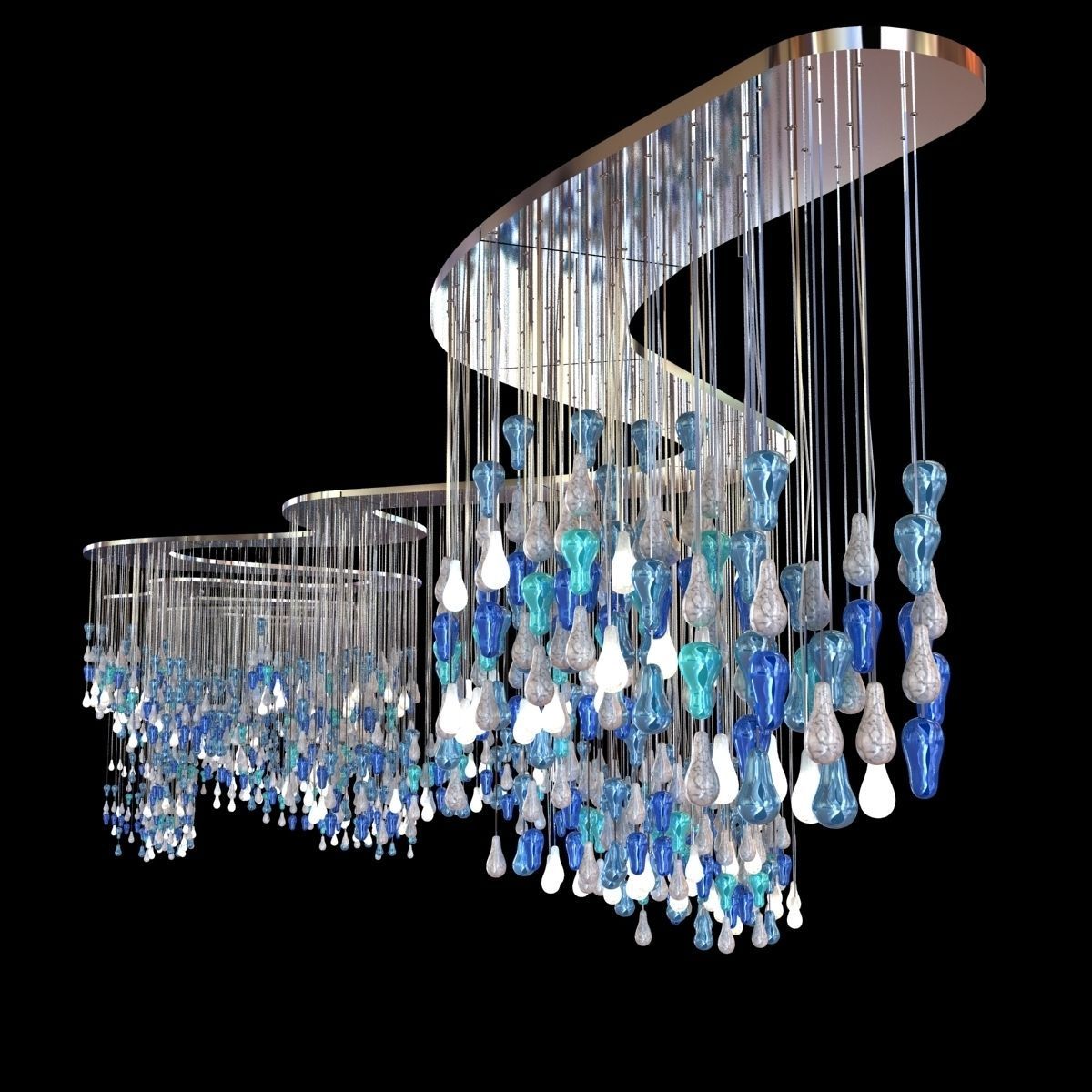 lasvit bespoke installation Light Twister 3D model_1