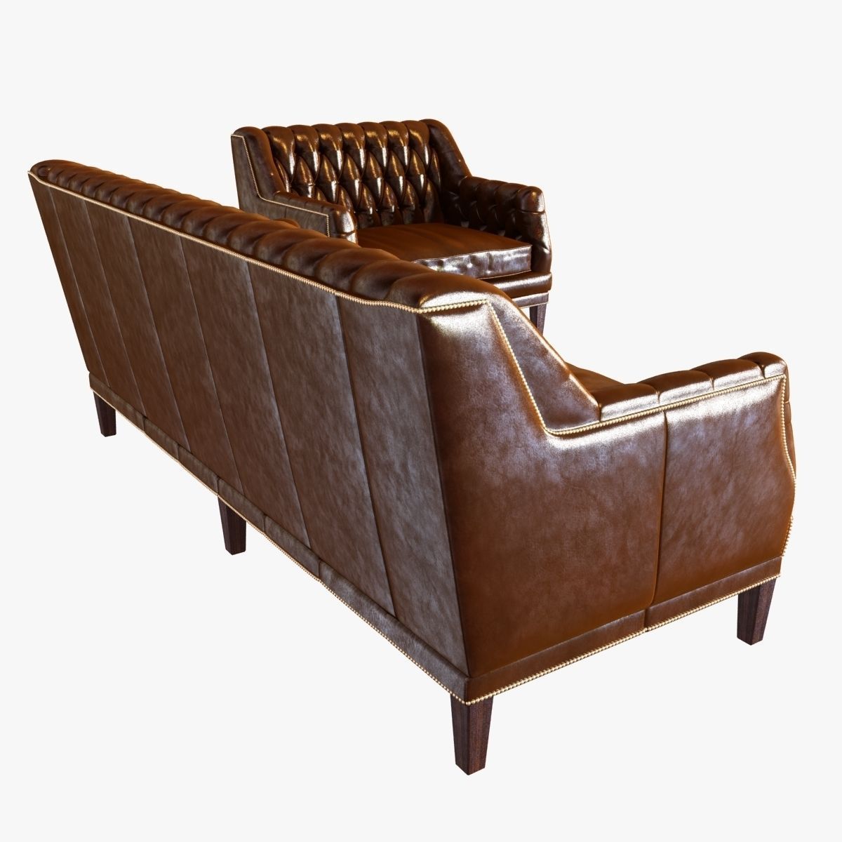 Bespoke custom sofa and chair 3D model_5