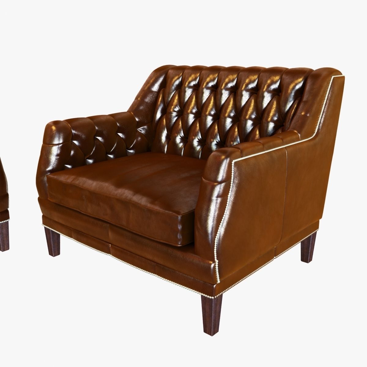 Bespoke custom sofa and chair 3D model_1