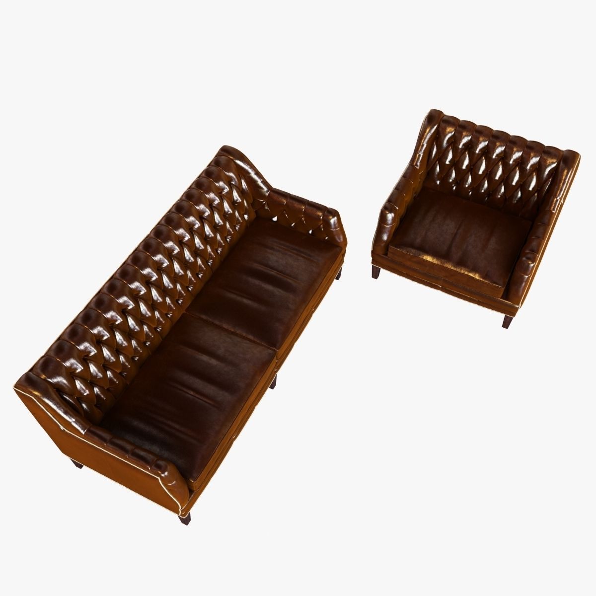 Bespoke custom sofa and chair 3D model_3