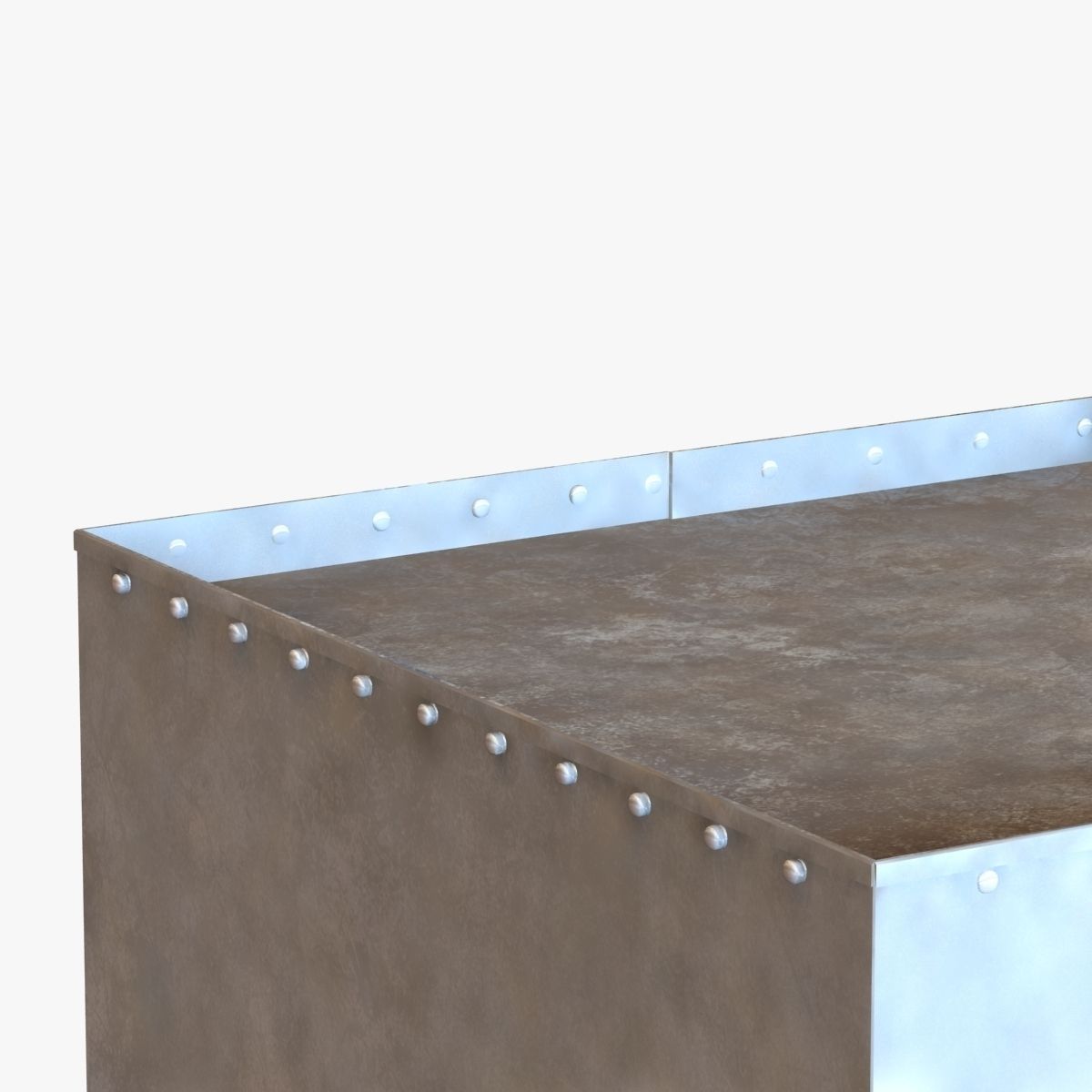 arteriors SQUARE COCKTAIL TABLE RICHLAND SIDE TABLE 3D model_4