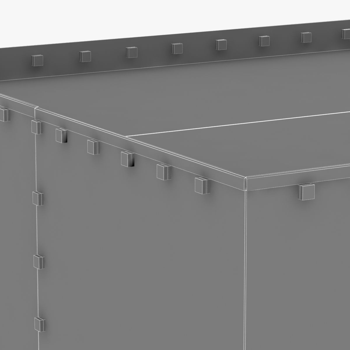 arteriors SQUARE COCKTAIL TABLE RICHLAND SIDE TABLE 3D model_7