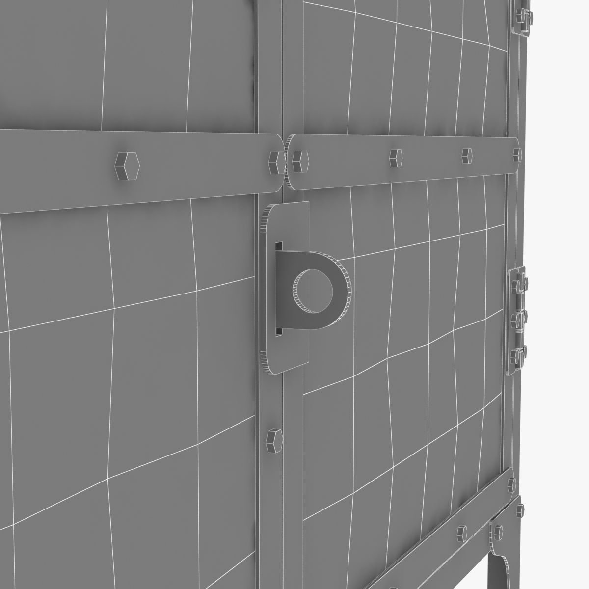 Restoration Hardware INDUSTRIAL TOOL CHEST SMALL SIDEBOARD 3D model_4