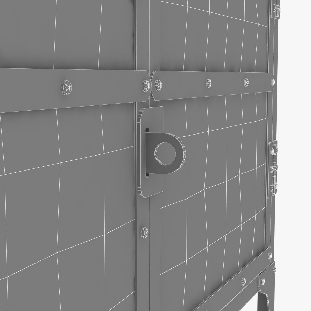 Restoration Hardware INDUSTRIAL TOOL CHEST SMALL SIDEBOARD 3D model_6