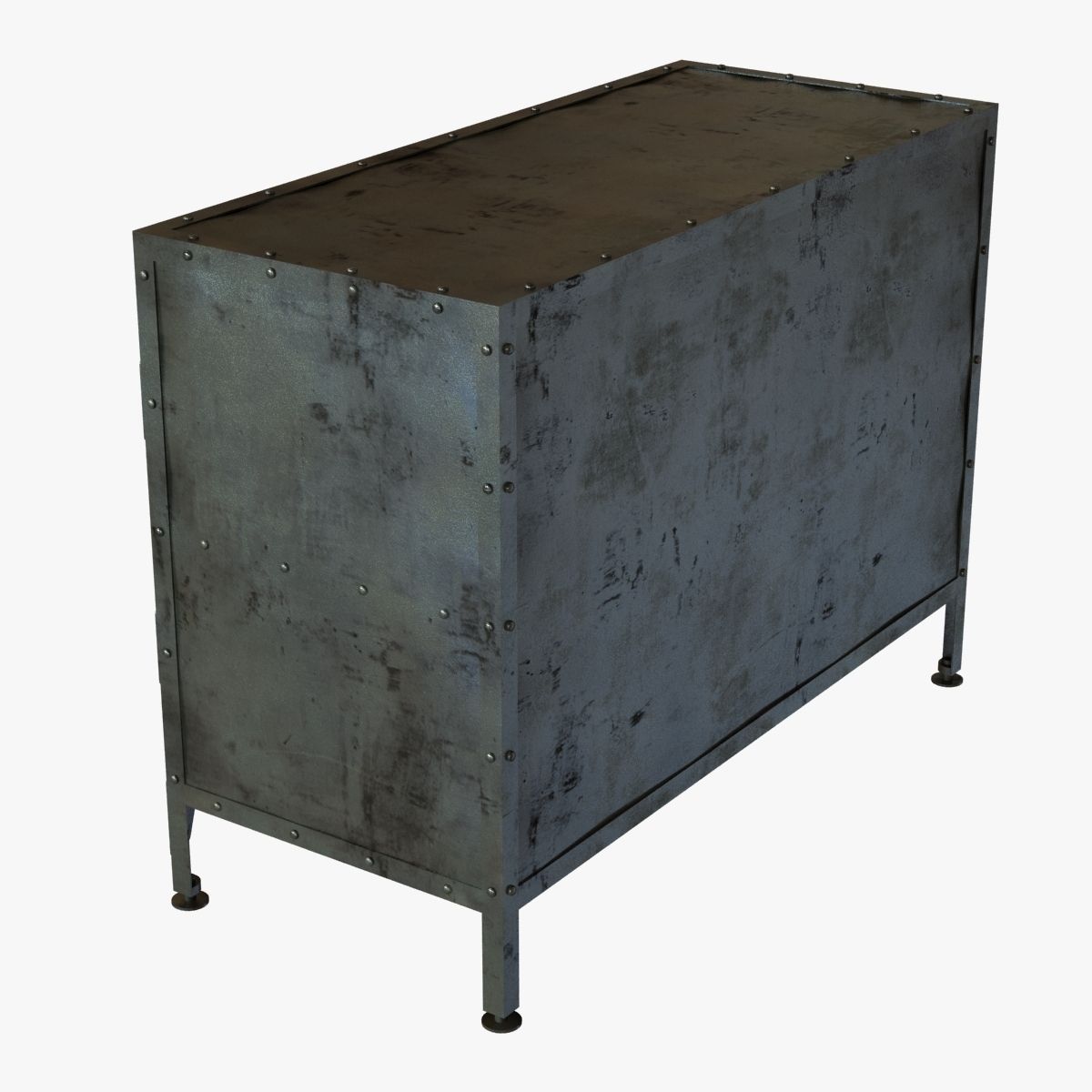 Restoration Hardware INDUSTRIAL TOOL CHEST SMALL SIDEBOARD 3D model_2