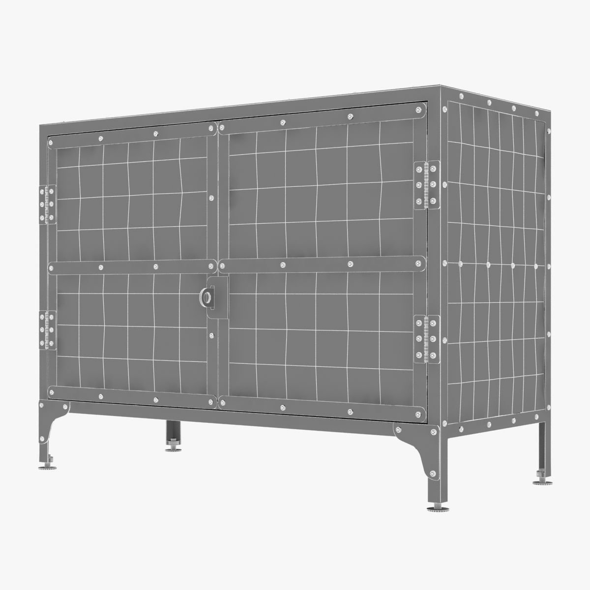 Restoration Hardware INDUSTRIAL TOOL CHEST SMALL SIDEBOARD 3D model_8