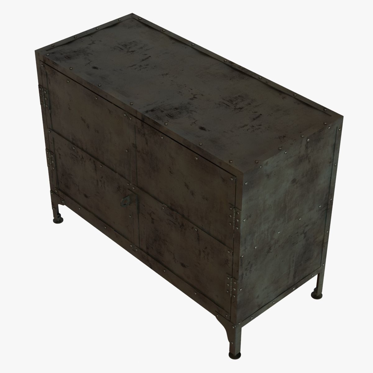 Restoration Hardware INDUSTRIAL TOOL CHEST SMALL SIDEBOARD 3D model_1