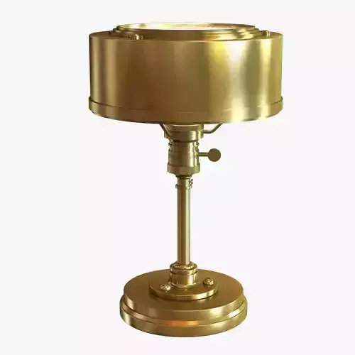 Thomas O Brien Henley Table Lamp in Hand-Rubbed Antique Brass by