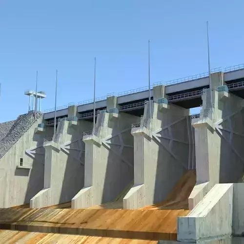 Wivenhoe Dam Low-poly 3D model