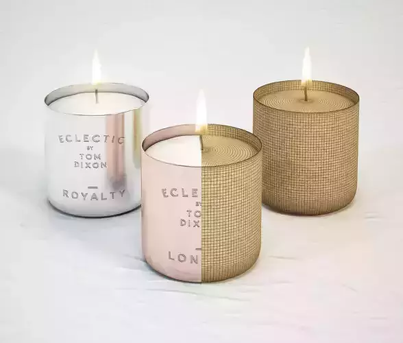 TOM DIXON Eclectic Scented Candles 3D model