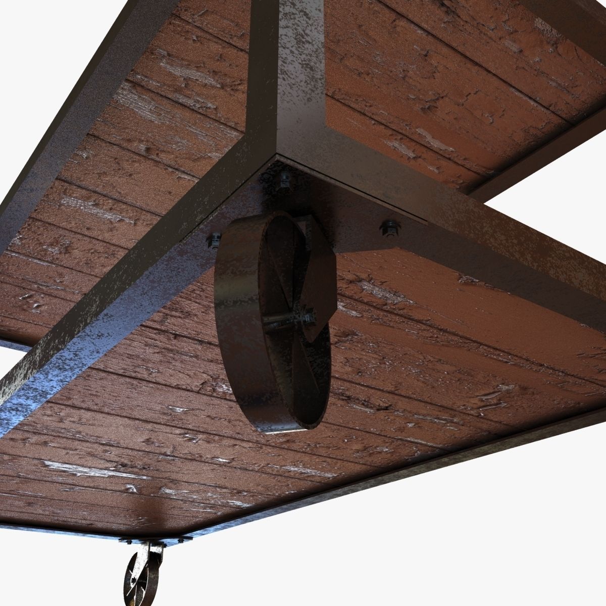 Urban Farm Caravan Coffee Table 3D model_4