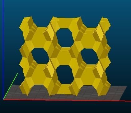 FER-type Zeolite 3D print model