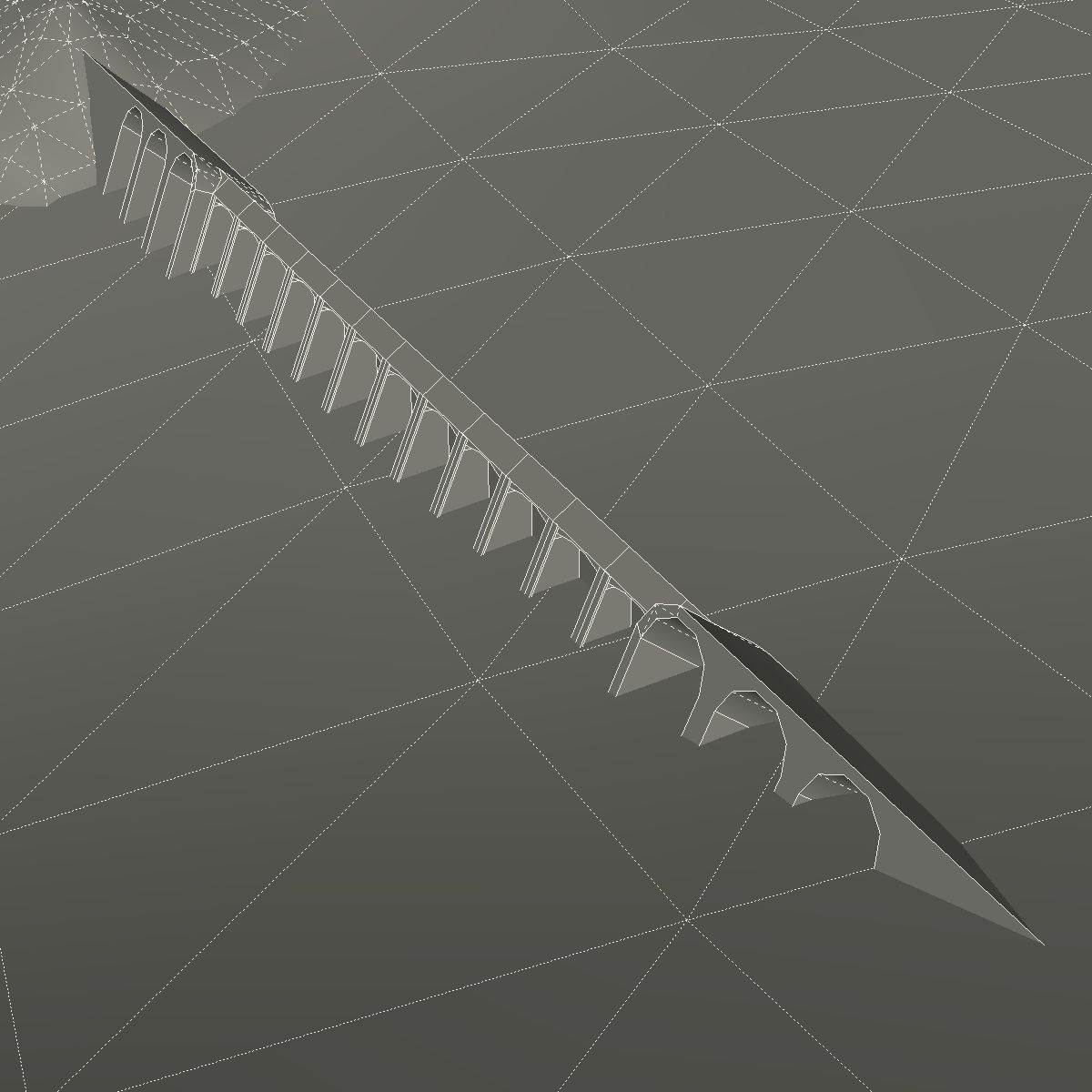 Lake Julius Dam Low-poly 3D model_5