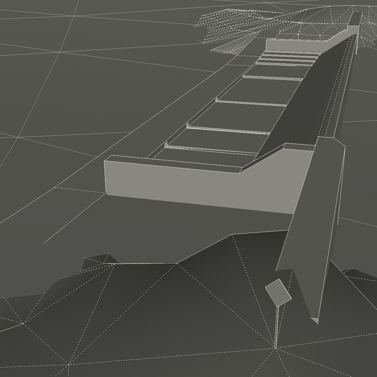 Chinaman Creek Dam Low-poly 3D model_5