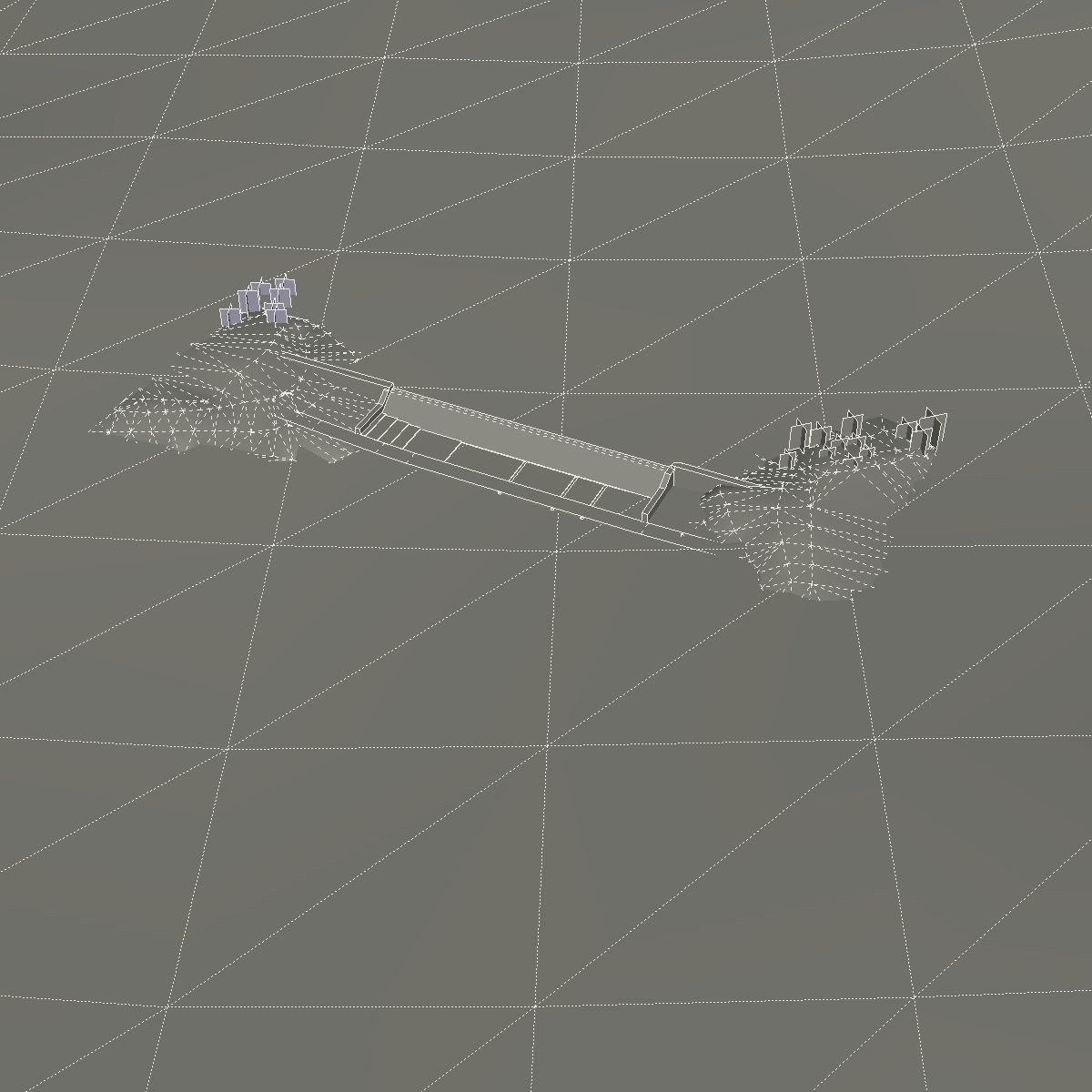 Chinaman Creek Dam Low-poly 3D model_6