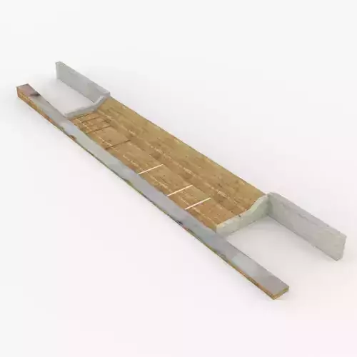 Chinaman Creek Dam Low-poly 3D model